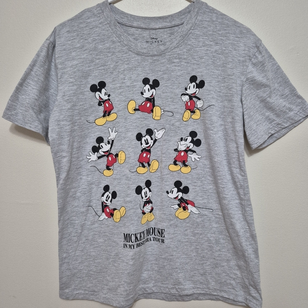 Disney Mickey Mouse Unisex Retroc Classic Grey Graphic Tee – Size Small - Picture 2 of 4